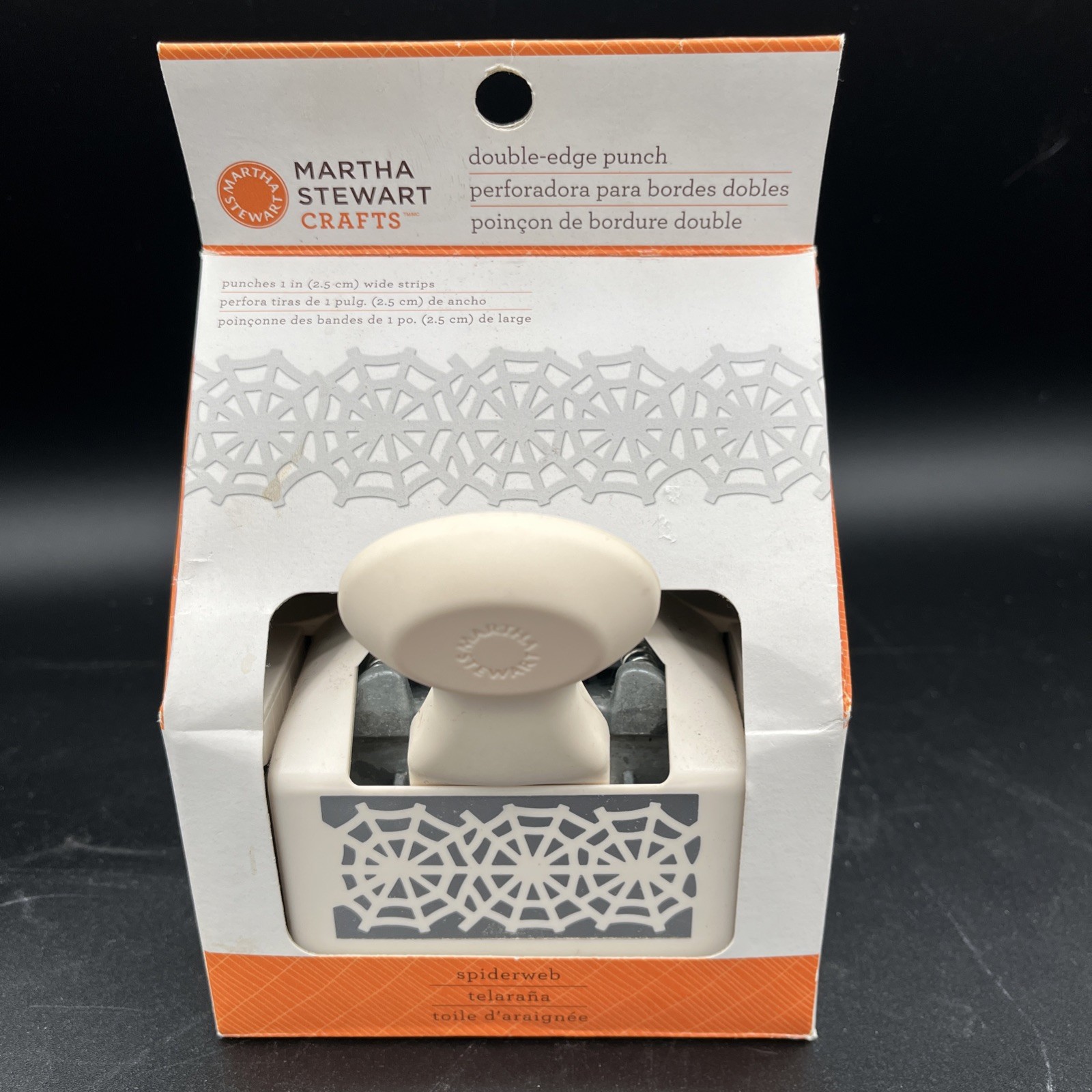 Martha Stewart SPIDERWEB Double Edge PUNCH Halloween