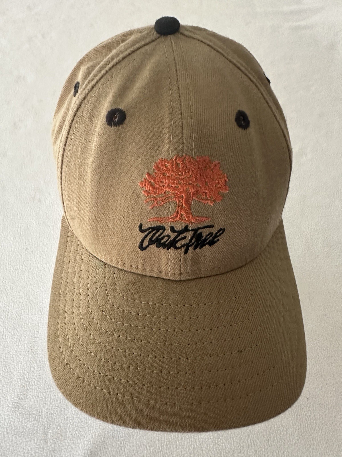 Oak Tree Country Club (OK) Golf Cap Beige New Era Size 7-1/4 Fitted Made In USA