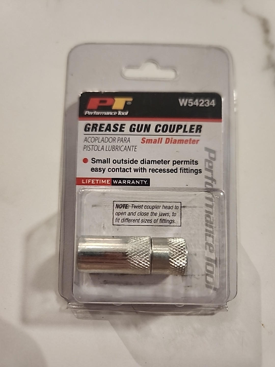 Performance Tool W54234 Grease Gun Coupler Narrow Body
