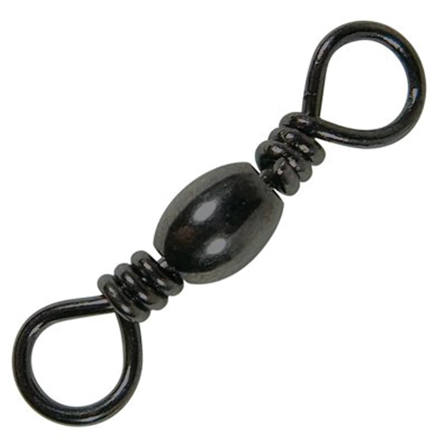 Eagle Claw Barrel Swivel Black Size 10 - Smooth Rotating Fishing Essential