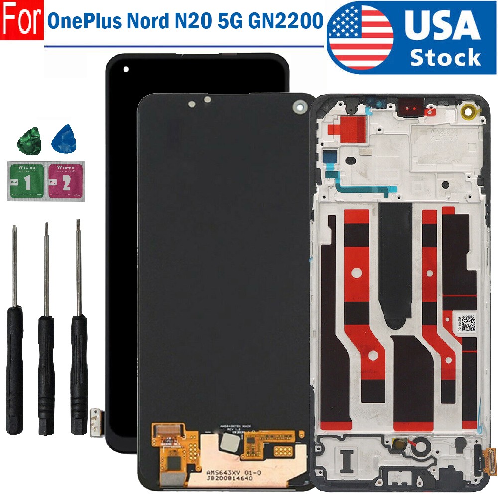 OLED For OnePlus Nord N20 5G GN2200 CPH2459 Display Touch Screen Digitizer±Frame
