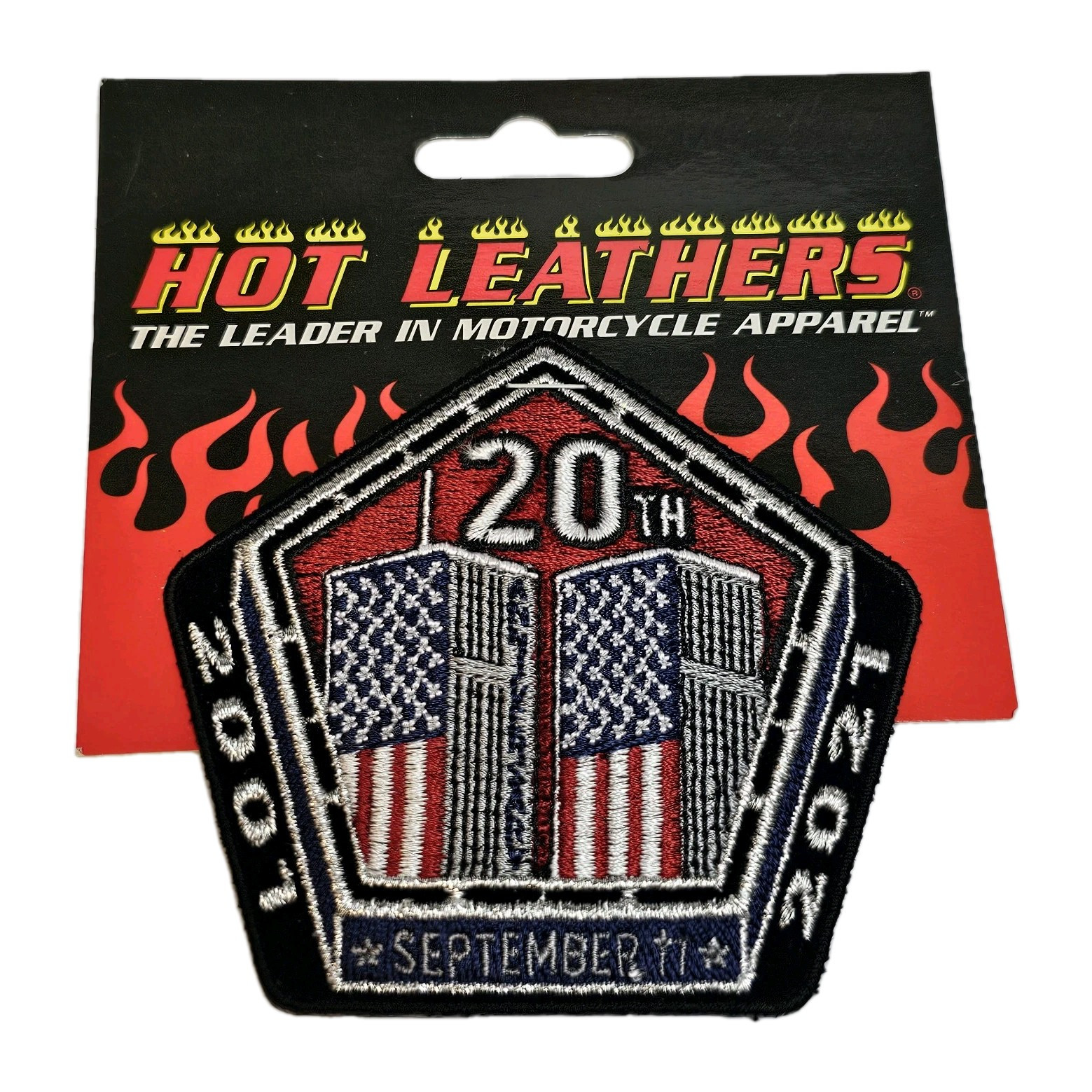 Hot Leathers 9-11 Biker Patch 20th September 11th 3 1/4" Pentagon Twin Towers