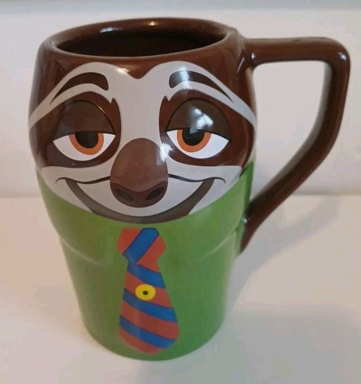 Disney Zootopia Sloth Flash Figural Ceramic Mug 3D