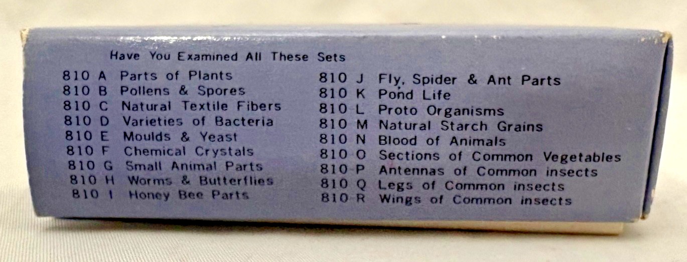 Vintage - PERFECT - Prepared Specimen Slides - Microscope - Sections Vegetables