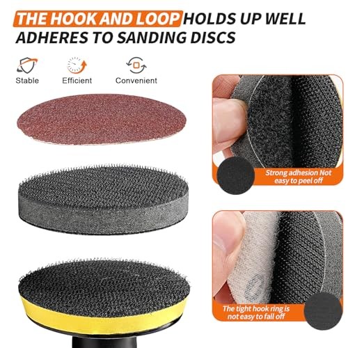 10x 3" 75mm Hook & Loop Foam Interface Pad for DA Sanders