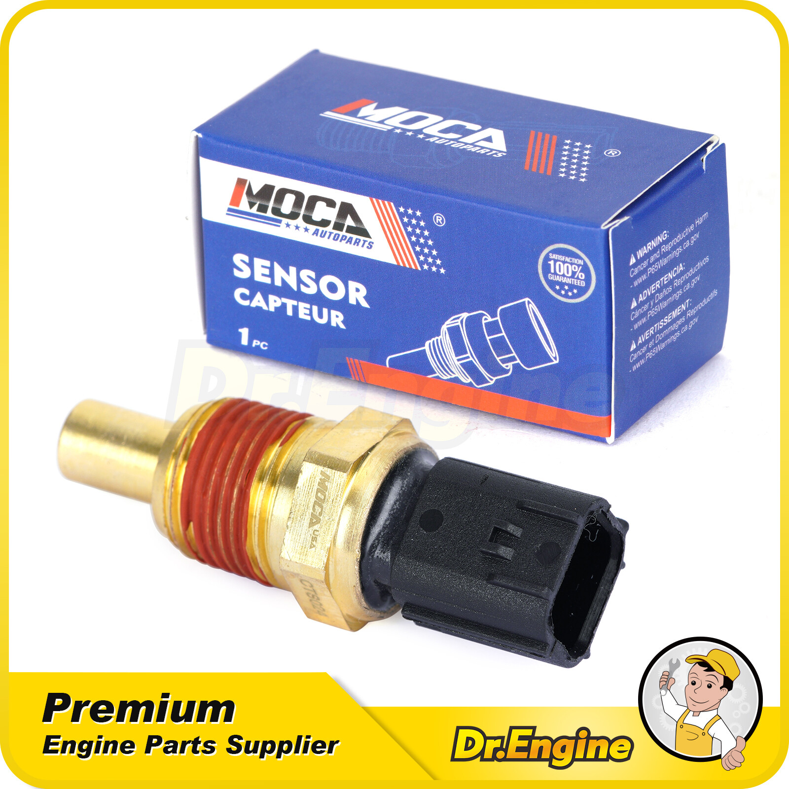 1x Coolant Temperature Sensor fit Dodge Chrysler Jeep Mini Cooper L4 V6 V8 V10