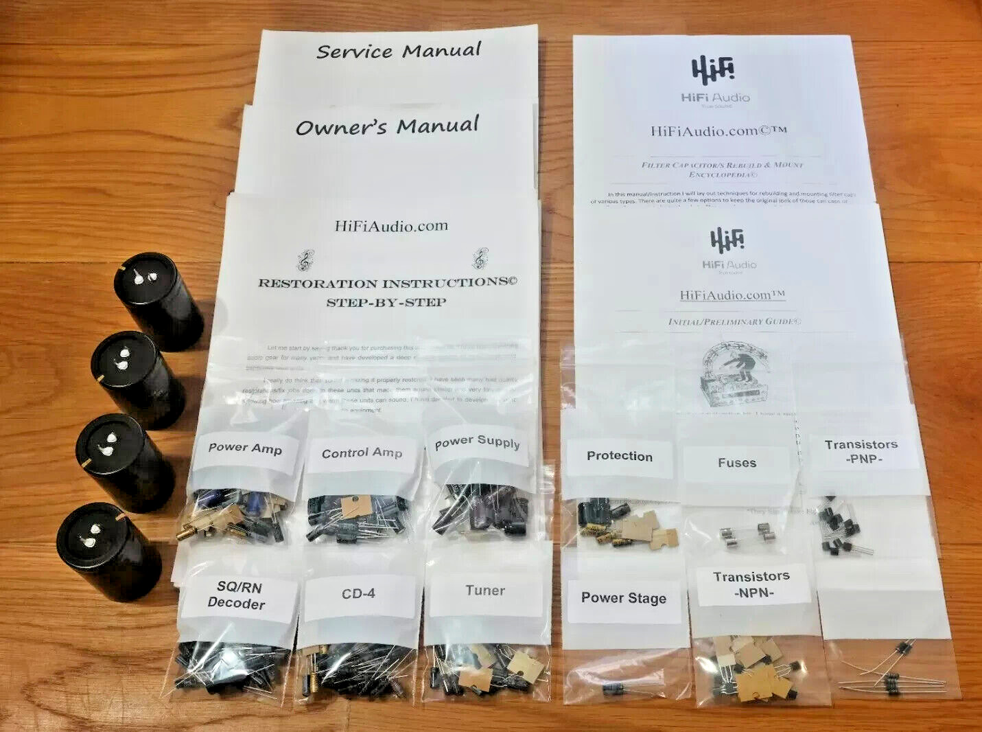 Pioneer QX-747 capacitor rebuild restoration recap upgrade kit repair filter set