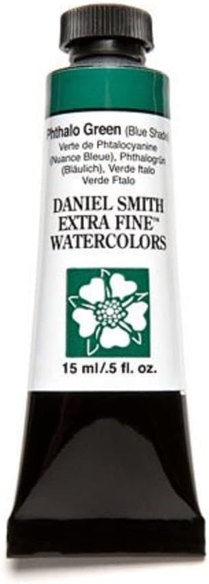 Daniel Smith Extra Fine 0.5 Fl Oz (Pack of 1), Phthalo Green Blue Shade