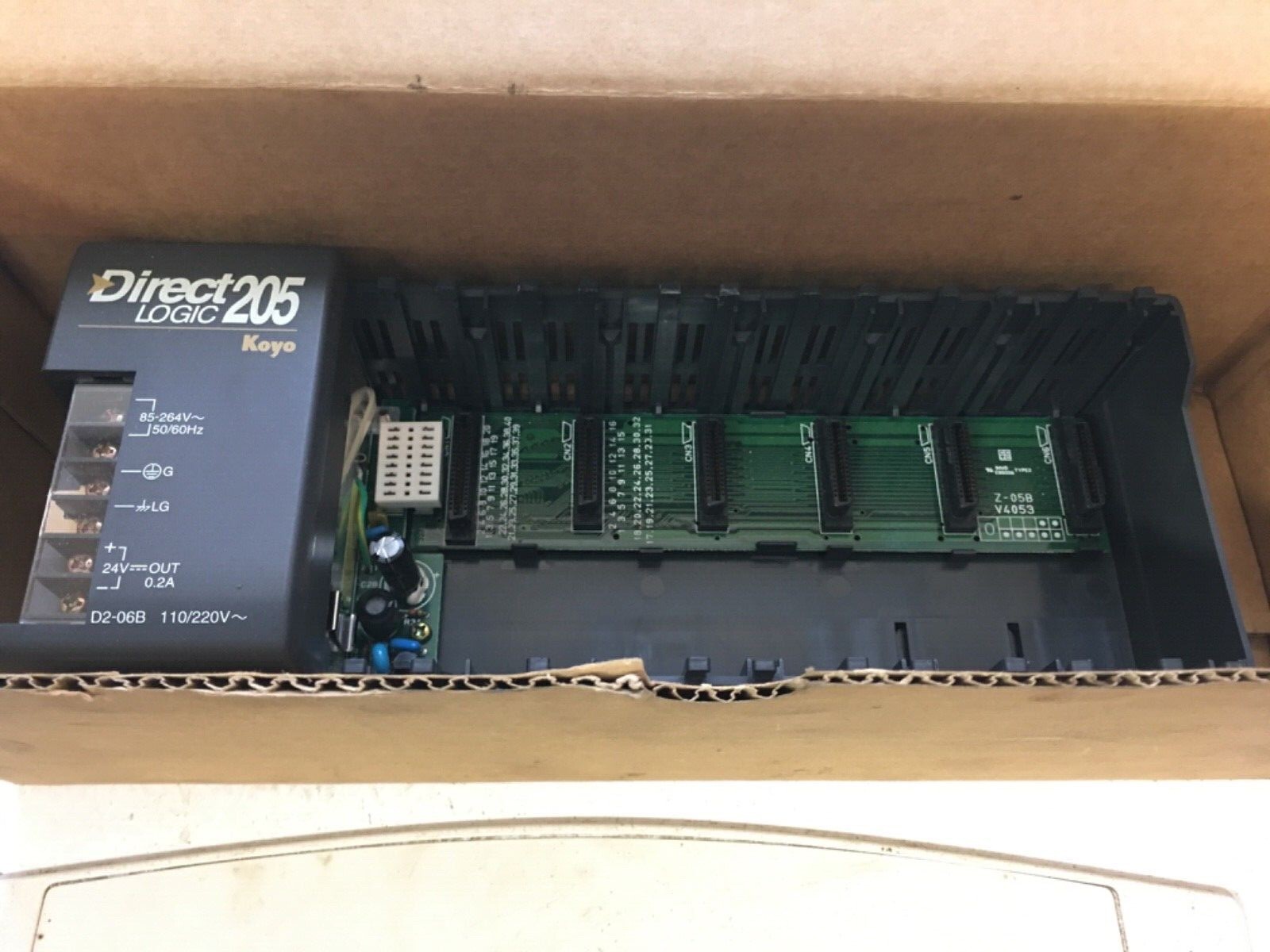 Automation Direct D2-06B ,Plc rack , (bin36)