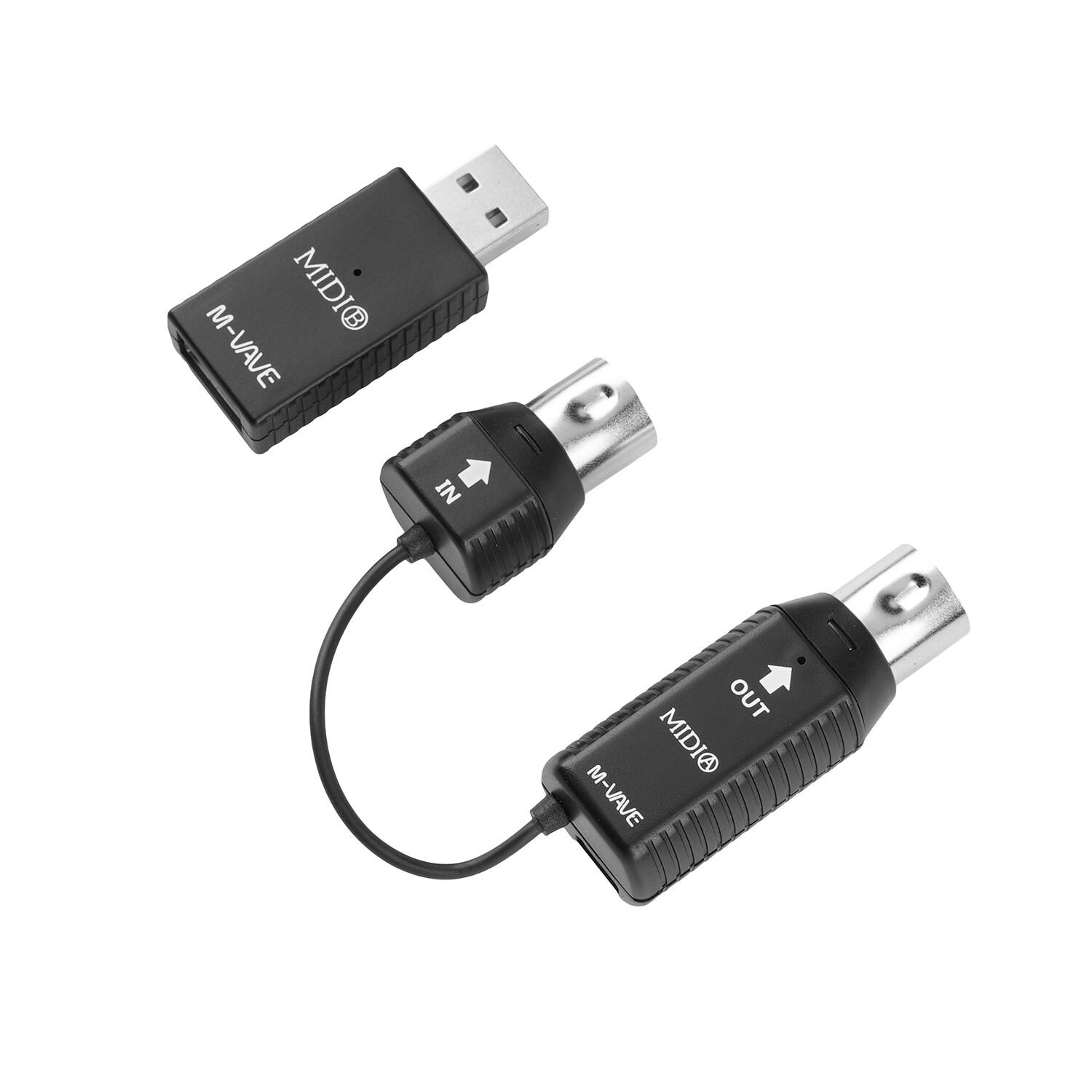 M-VAVE Wireless MIDI Adapter Bluetooth MIDI System 5-Pin Interface Low Latency