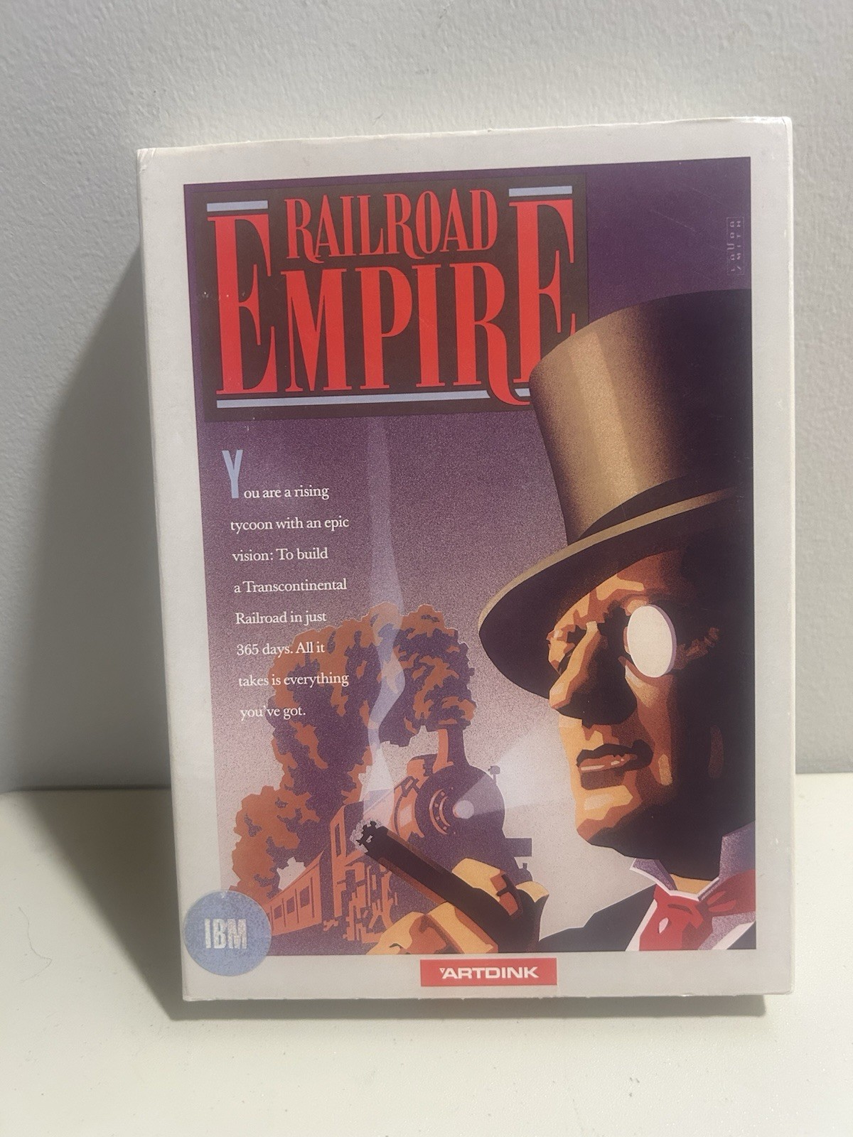 Railroad Empire, Vintage 1989 Boxed PC Game, Artdink Great Condition!
