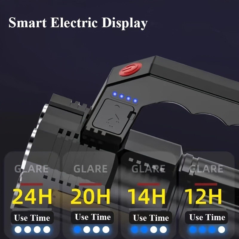 Super Bright 22000LM LED Flashlight High Powered Torch USB Rechargeable Lamp