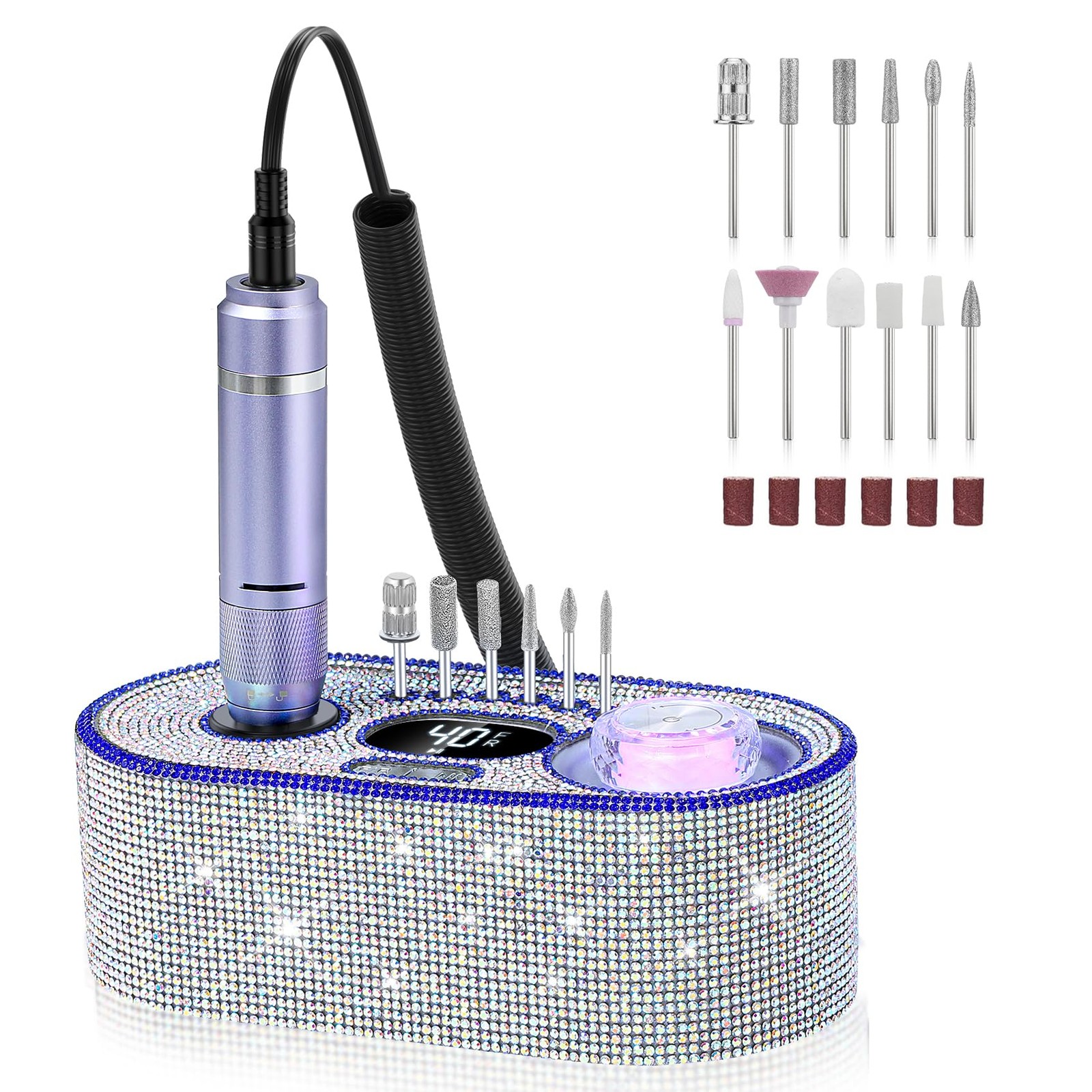 40000RPM Electric Nail Drill Kit Professional E File Machine for Acrylic Nails