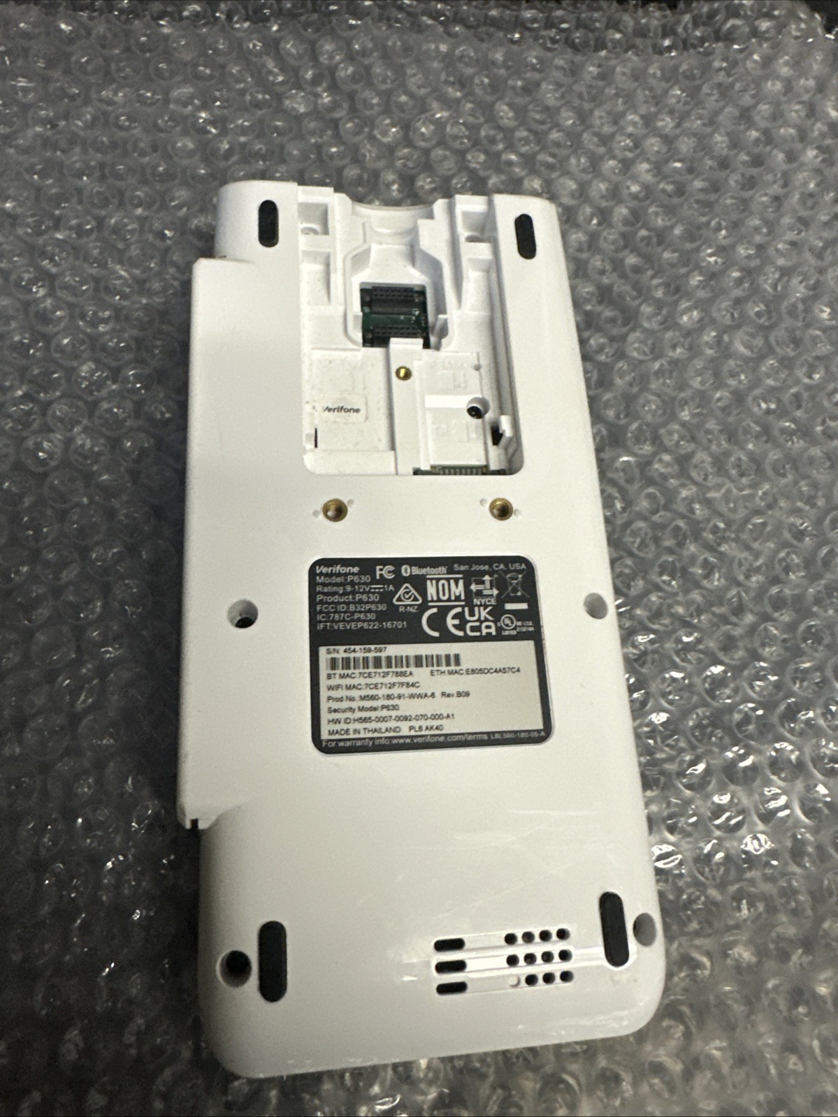 Verifone P630 Credit Card Reader Read Description
