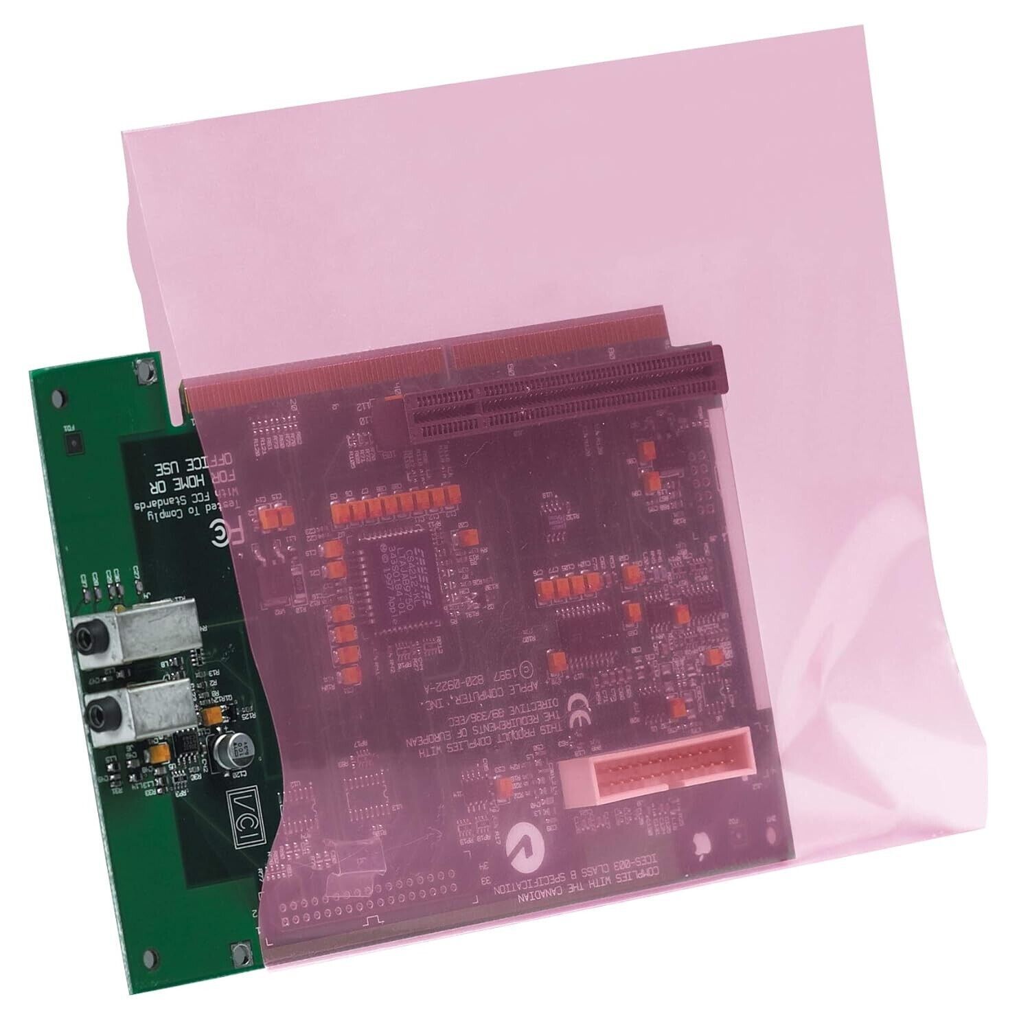 100x 4 Mil Anti-static Bags 18" x 24" Large Pink Poly Bag Open Ended Motherboard