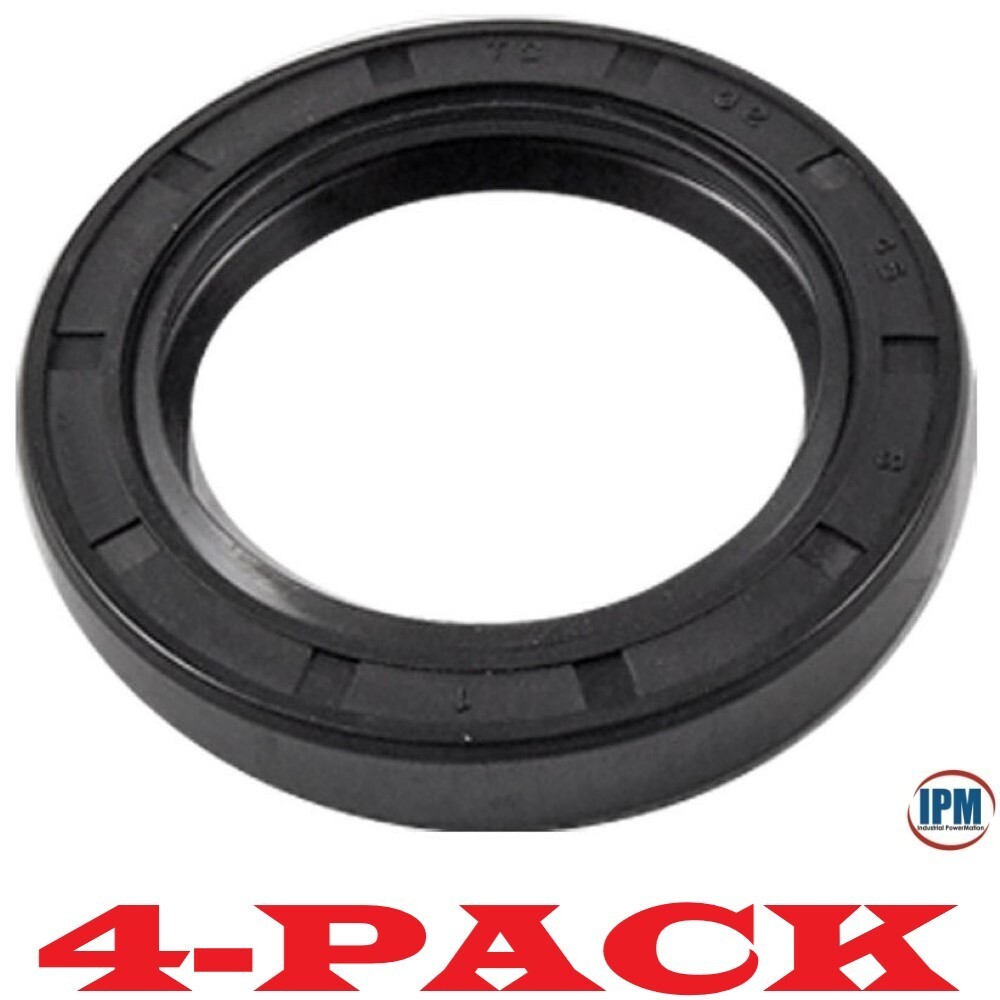 4-PACK! TC 32x42x7 Metric Oil Seal Buna-N Double Lip W/Spring [IPM] 32-42-7 NEW!