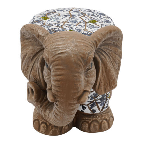14.96" Modern Elephant?Garden?Stool Brown Decorative Magnesium Oxide For Homes