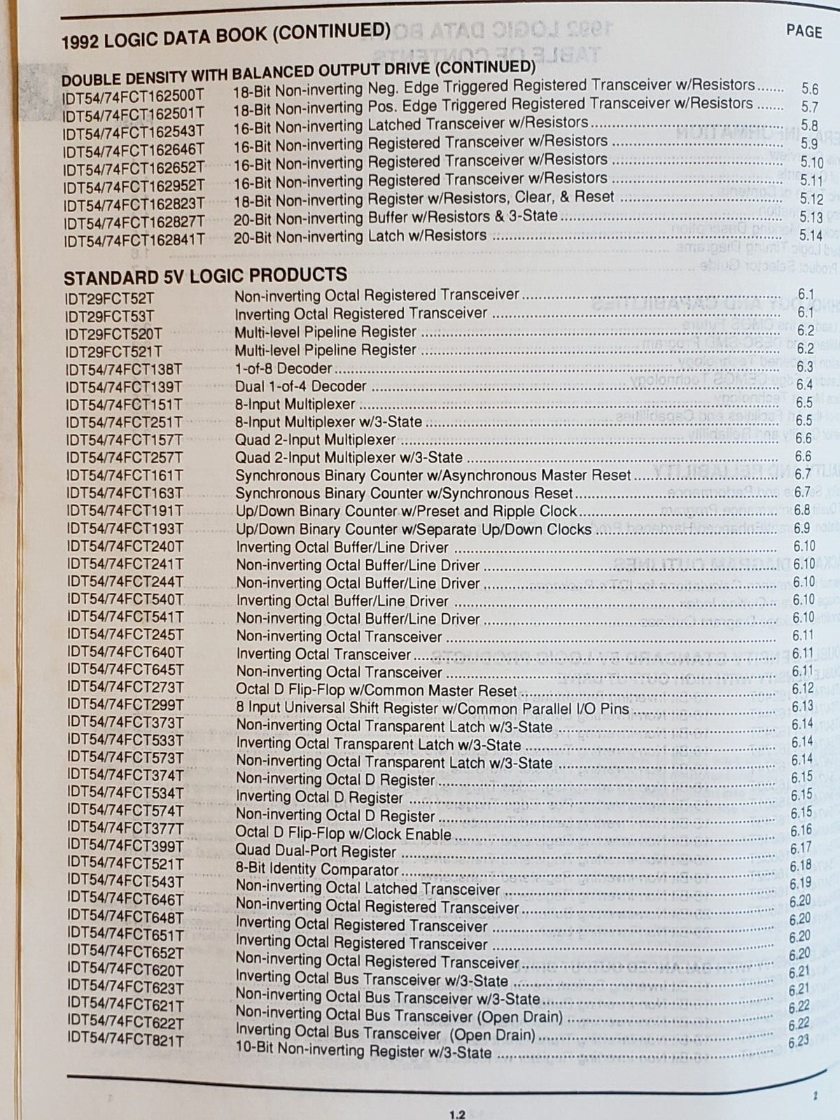 IDT - INTEGRATED DEVICE TECHNOLOGY High Performance Logic 1992 Data Book.