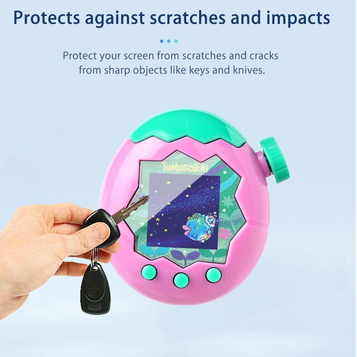 NOUKAJU [6pack] Screen Protector for 1 inch x 1 x 0.5 inch, Transparent