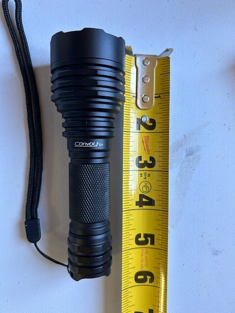 Convoy C8 LED Flashlight SST40 2000 Lumens 6500K With Rechargeable Batteries