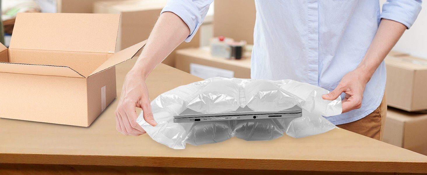 4x8 Air Pillows Inflatable 330 Count Void Fill Package Dunnage - Includes Pump