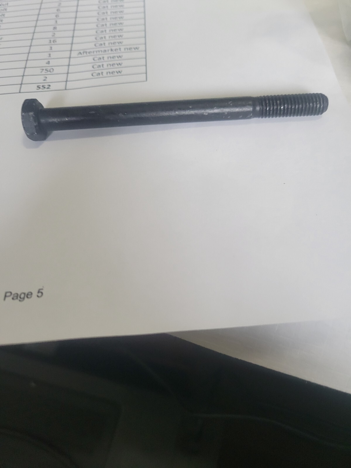 7X2538 - BOLT-PLT FOR CATERPILLAR (CAT) FREE SHIPPING!