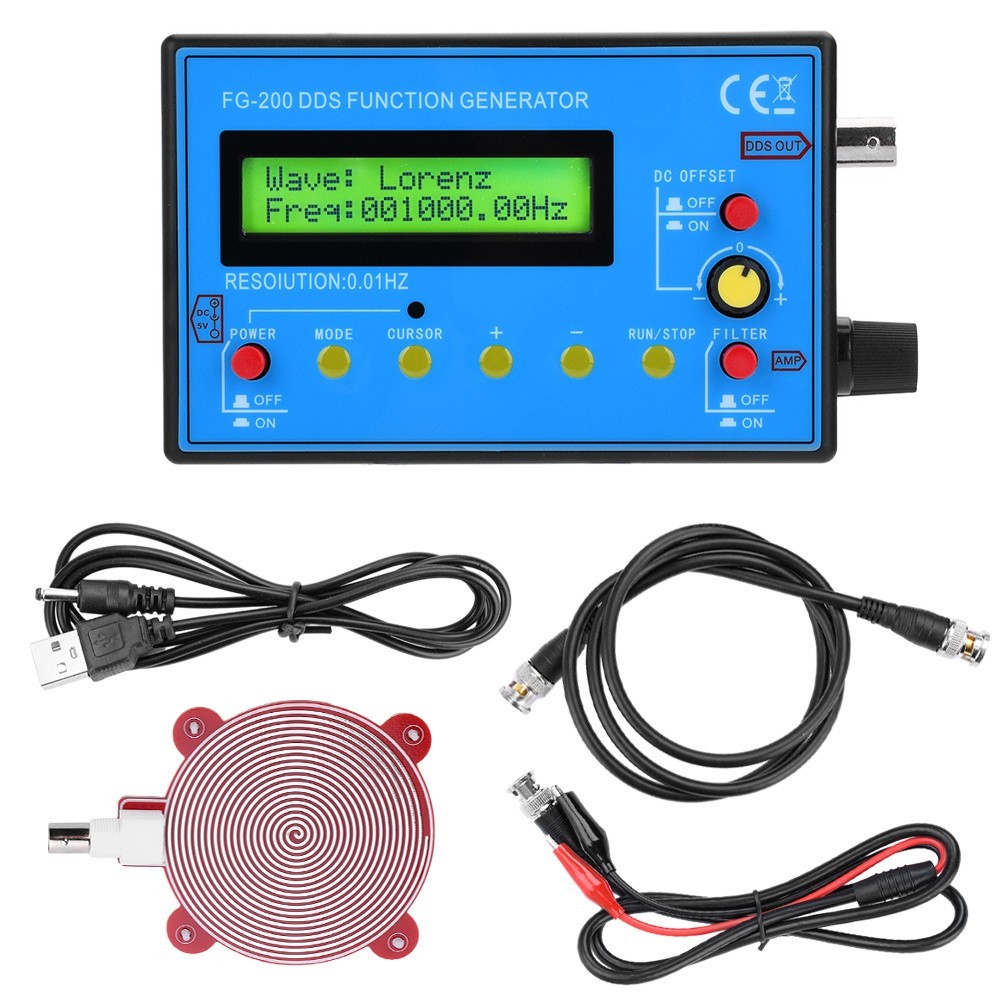 FG-200 0.01Hz-500KHz DDS Function Signal Generator Frequency Signal Counter Kit
