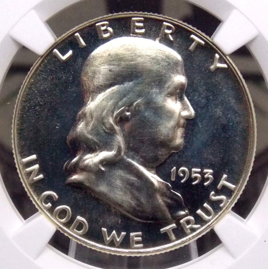 1953 Proof *FRANKLIN* Silver Half Dollar 50c NGC PF65⭐ #021 ⭐STAR⭐ECC&C, Inc.