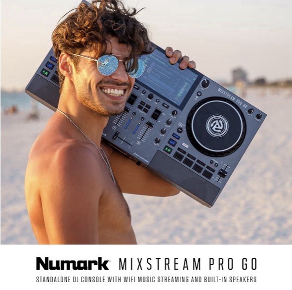 Numark Mixstream Pro Go Battery-Powered, Standalone Touchscreen DJ Controller