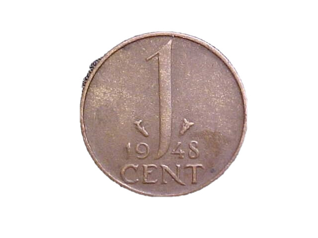 1948 Netherlands 1 Cent KM# 175 - Very Nice Circ Collector Coin!-c1607xux