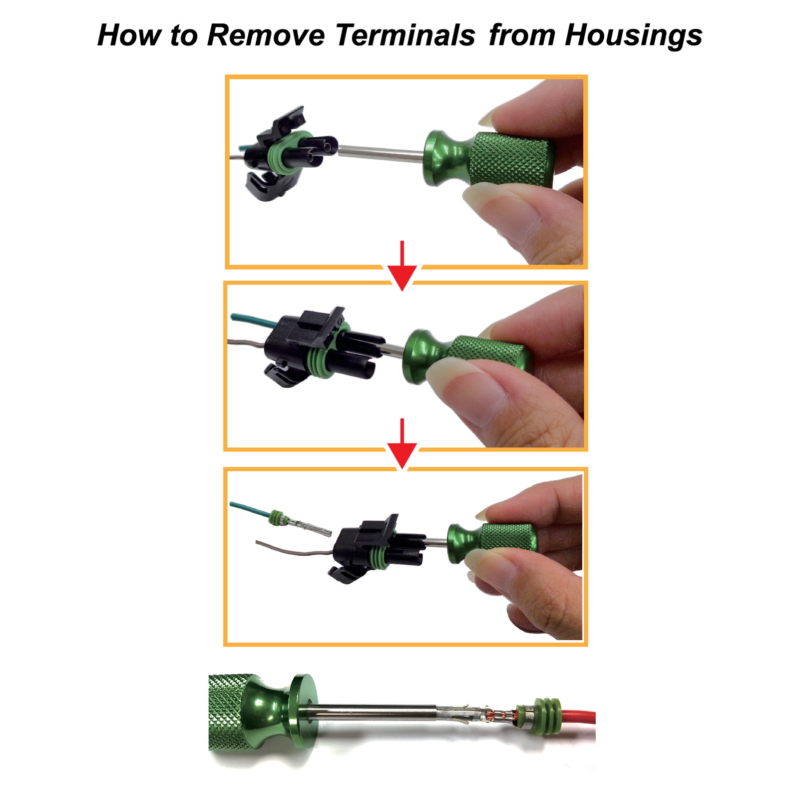 Delphi Weather Pack Connector Terminal Removal Tool (2 Pack)