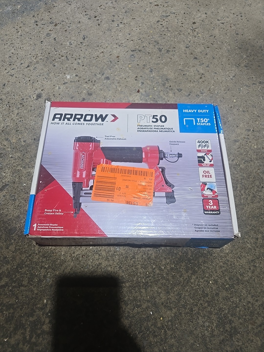 Arrow PT50 Pneumatic Staple Gun