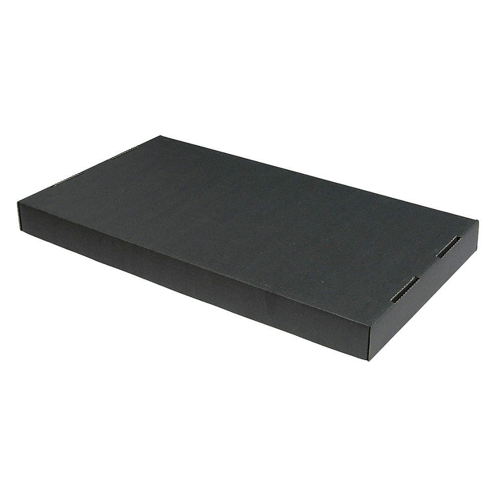 PROTEKTIVE PAK 37550 ESD Cndct Lid,Black,Cardboard,17 3/4 in 31AR57