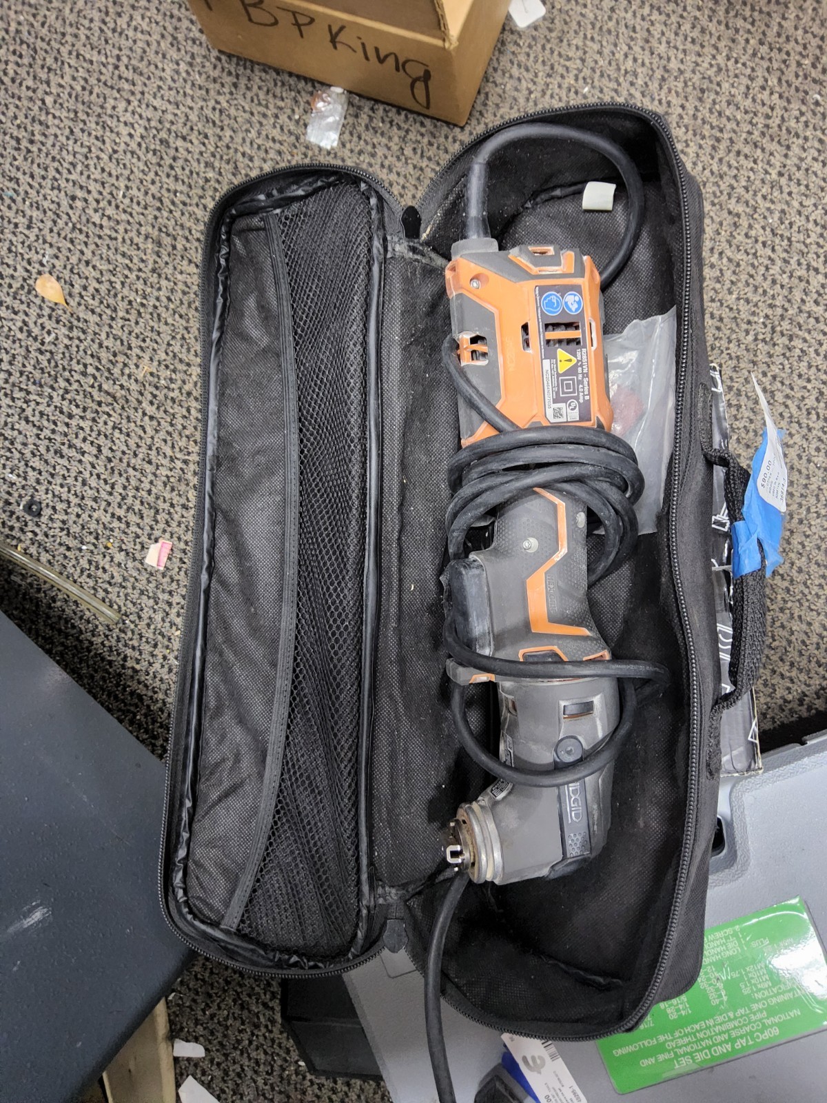 Ridgid R28700 4 Amp Corded Electric Oscillating Multi-Tool W/ Soft Carry Case