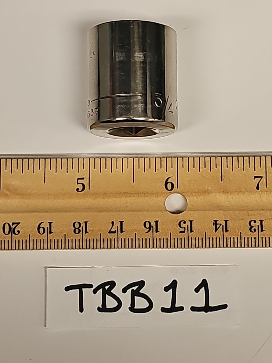 Craftsman 44337 3/8" Drive 3/4" Shallow Well Socket 12 Point Inverted G USA 🇺🇸