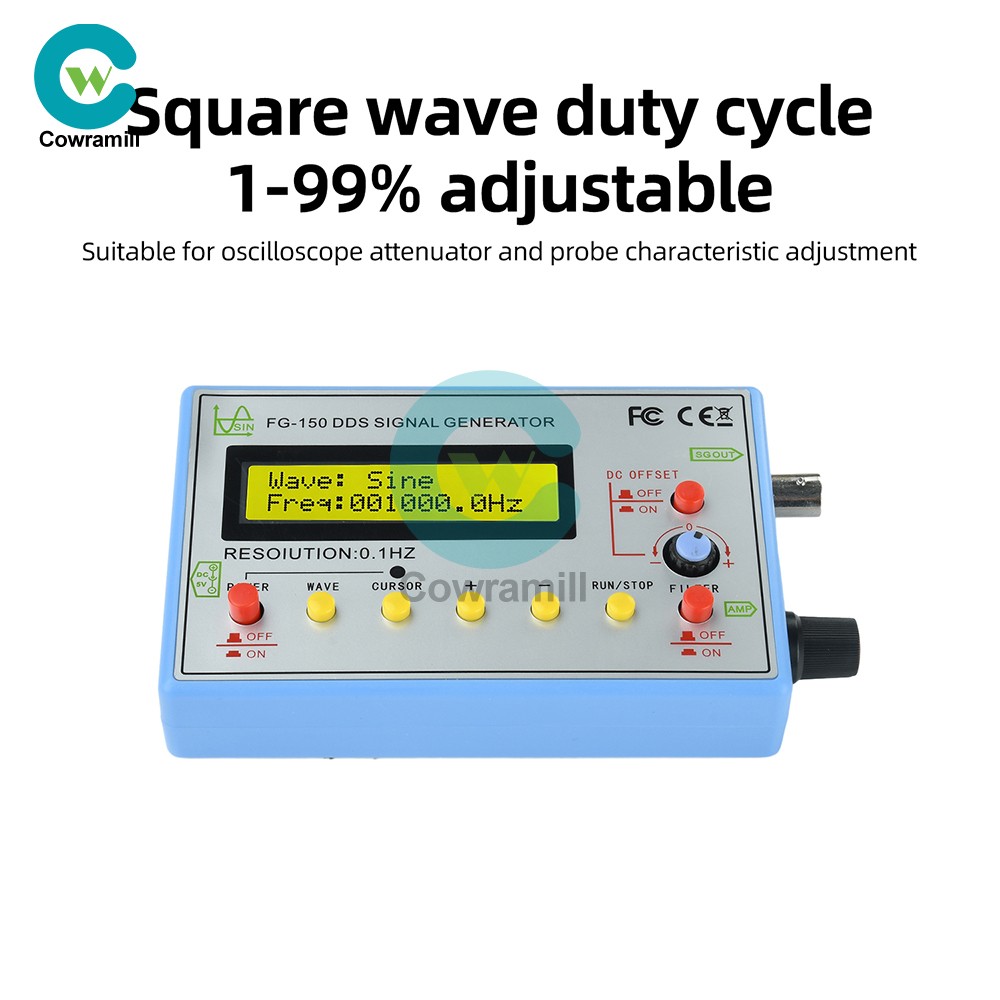 FG-150 DDS High-Precision Frequency Signal Generator with 15 Adjustable Waveform