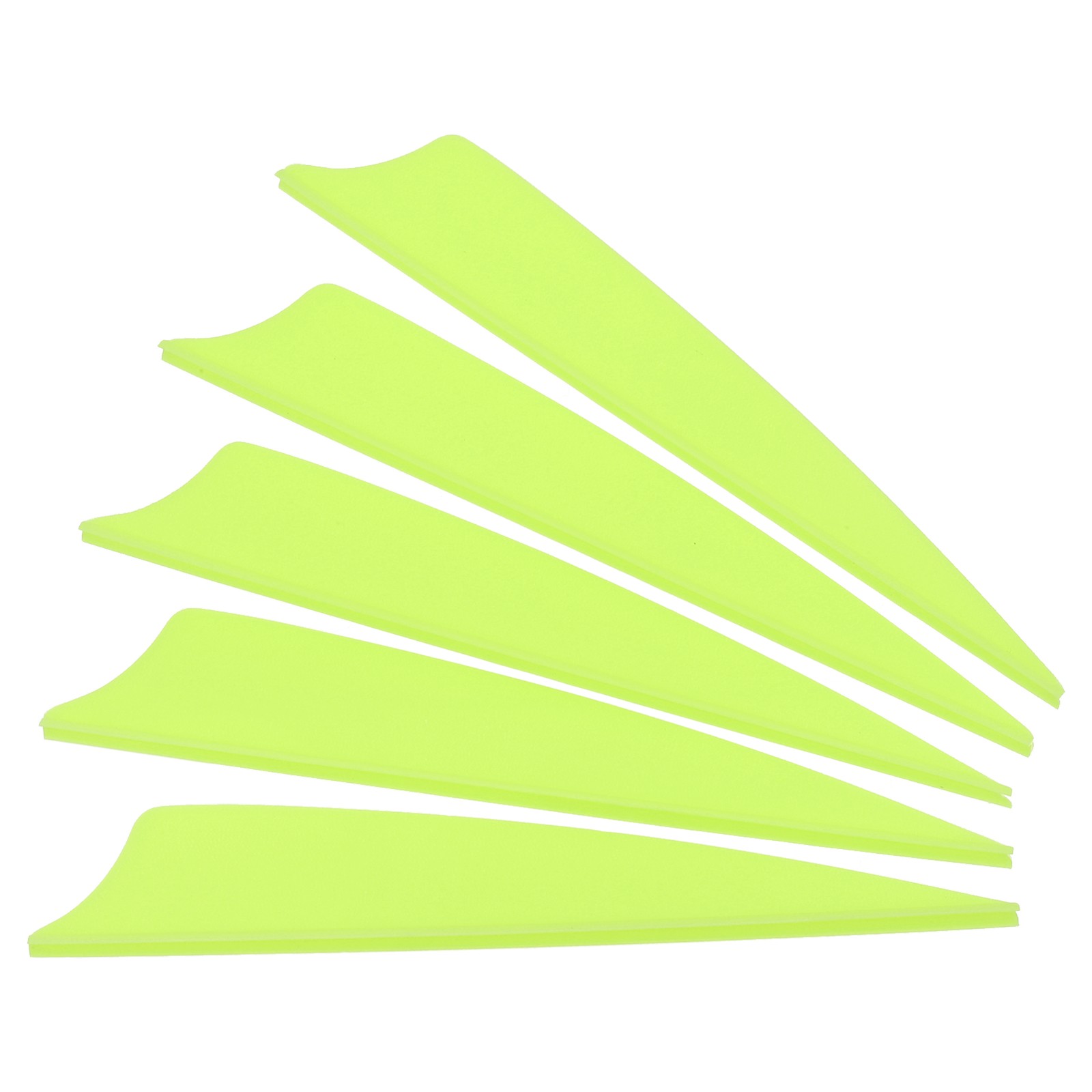 50pcs Arrows Vanes 4 Inch Archery Fletching Arrow Wing Shied Cut Light Green