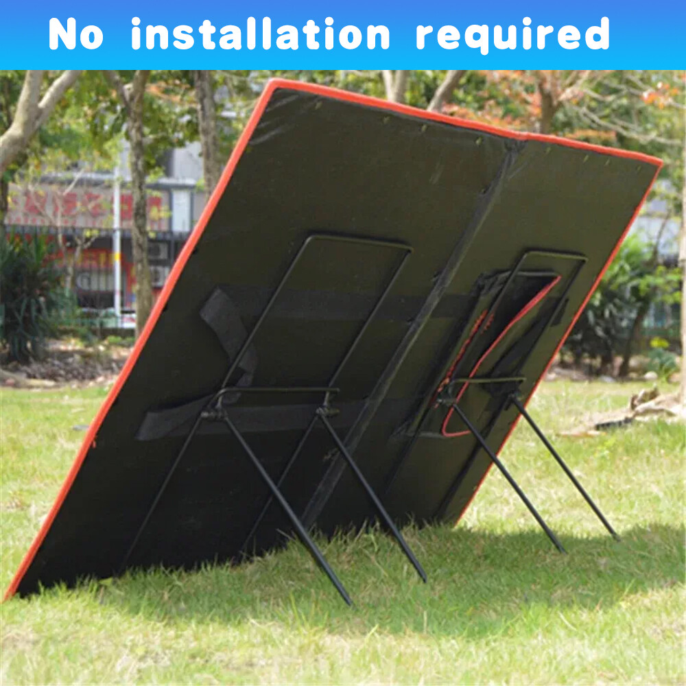 Pair Solar Panel Fixed Bracket Mount Portable Foldable Carbon Steel Bracket
