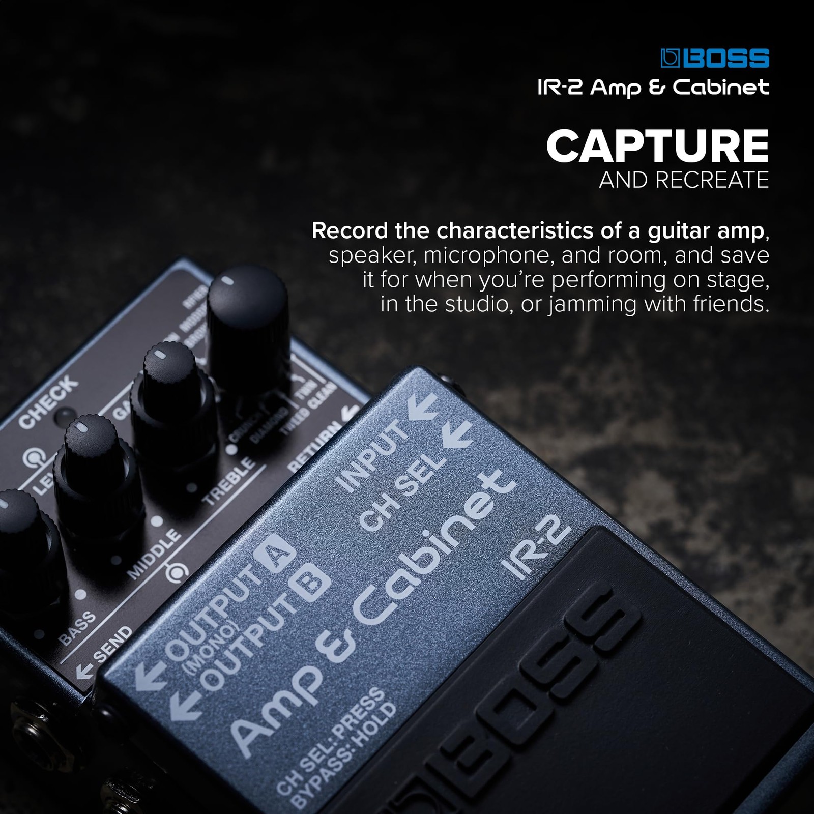 BOSS IR-2 Amp & Cabinet | Premium Emulator & IR Loader | 11 Black
