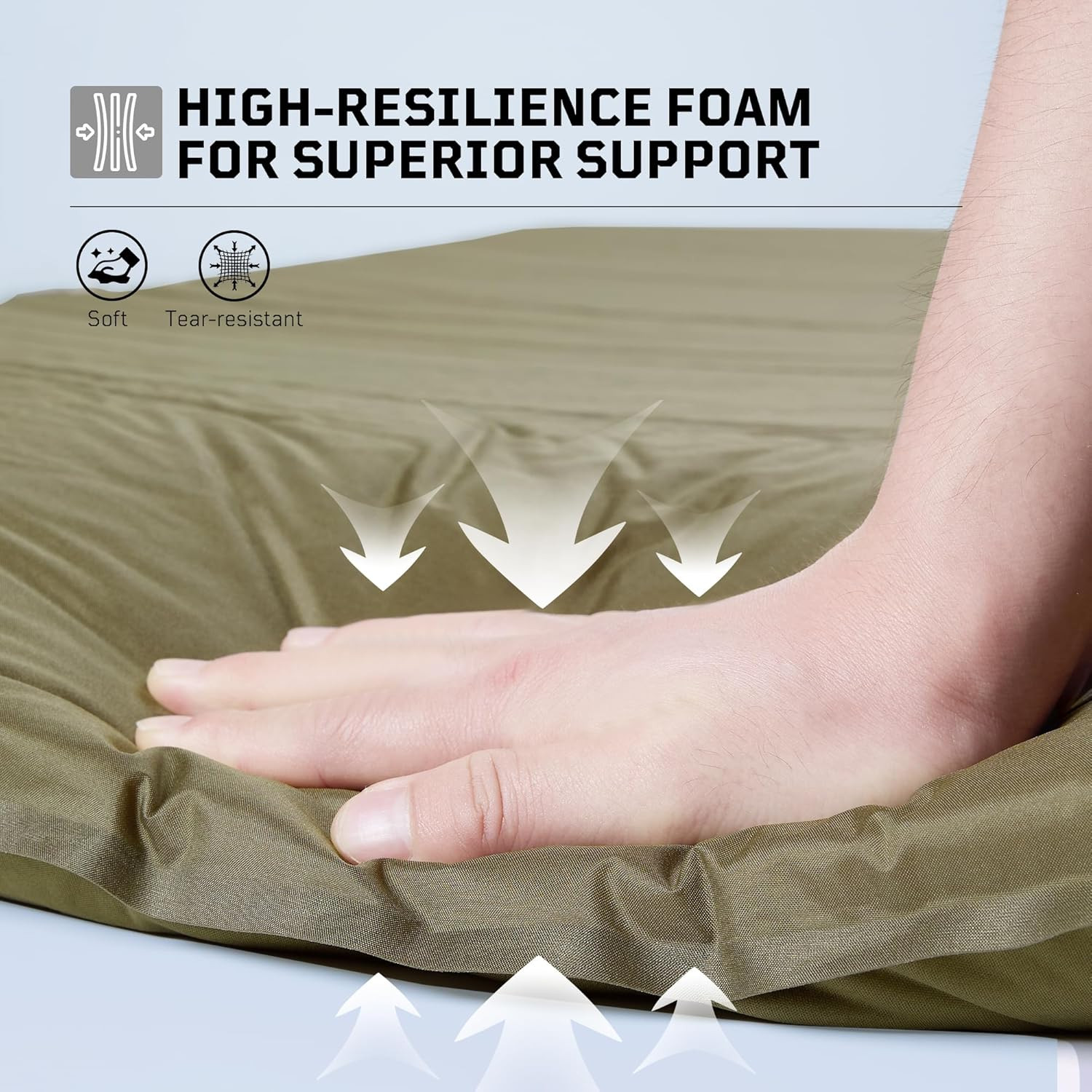 Self Inflating Sleeping Pad for Camping, Insulated Inflatable Camping Mattress f