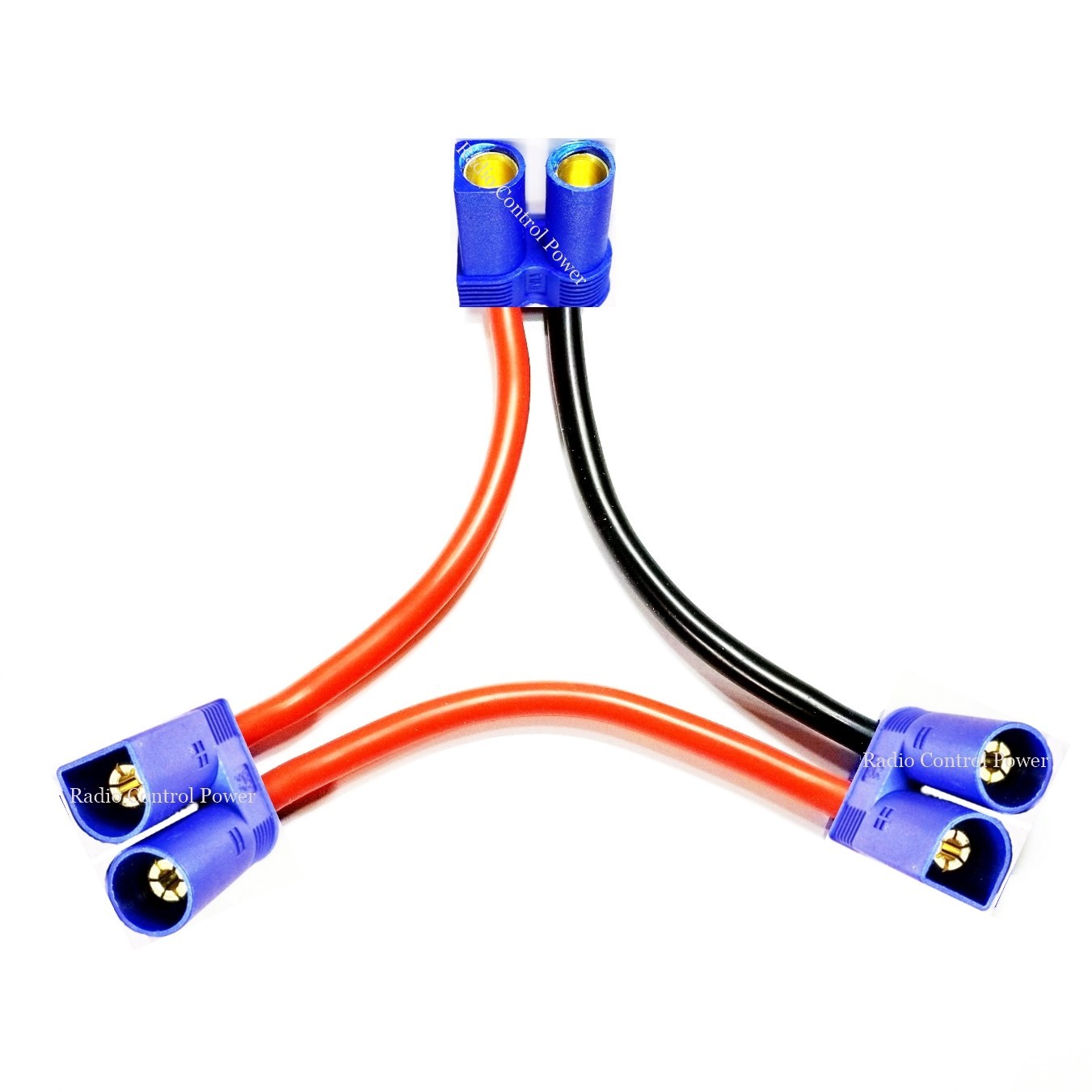 RCP EC5/IC5 Series Harness 8 or 10 awg Wire 3" Wire Lengths Doubles Voltage