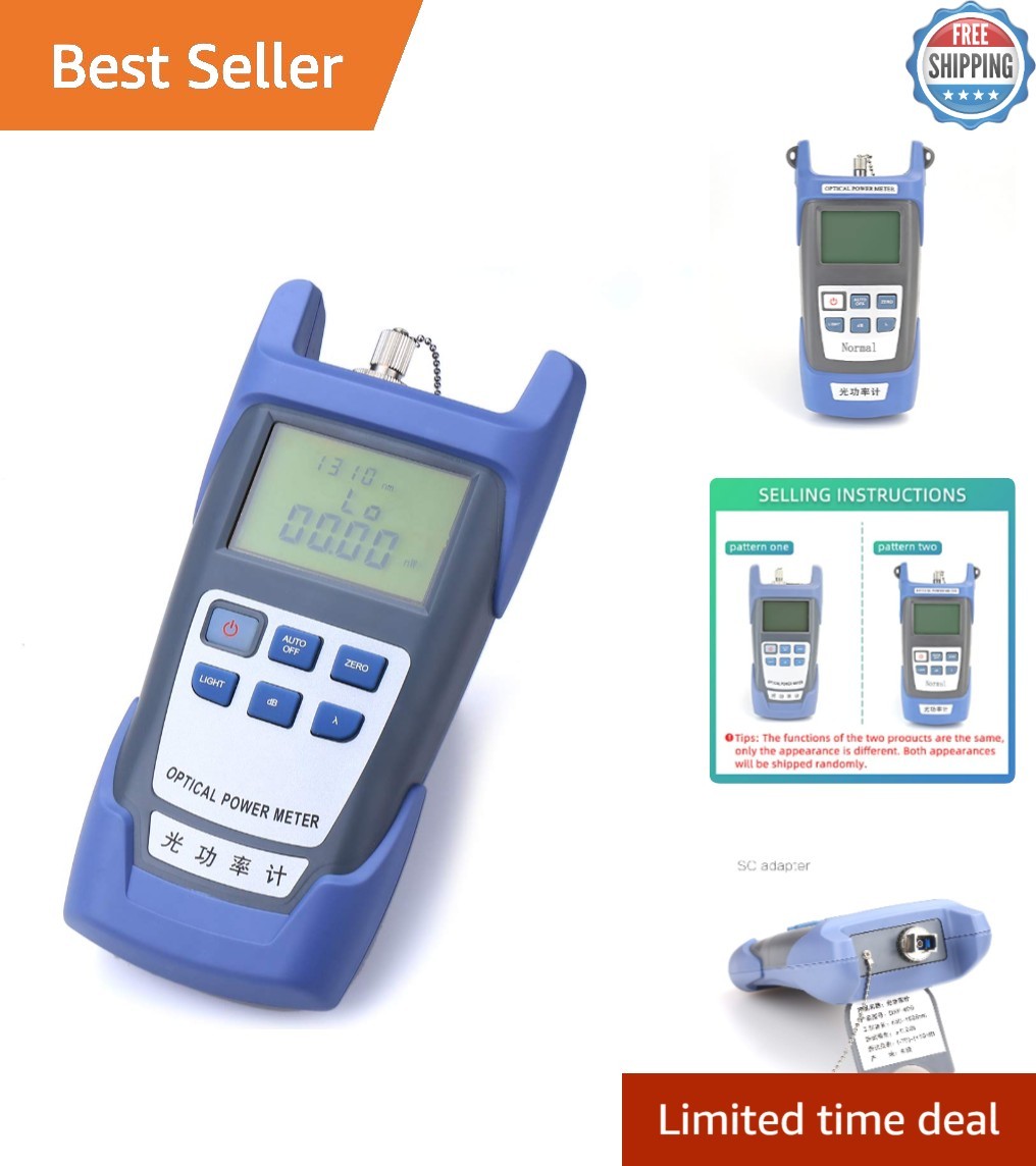 User-Friendly Optical Power Meter with Long Battery Life for Telecom Engineering
