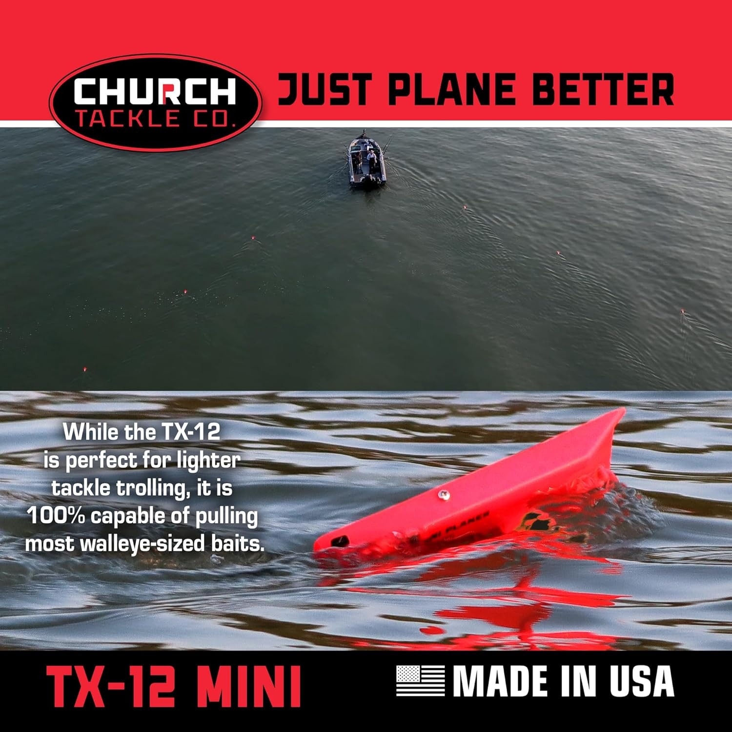TX-12 Mini Planer Board Starboard by Co