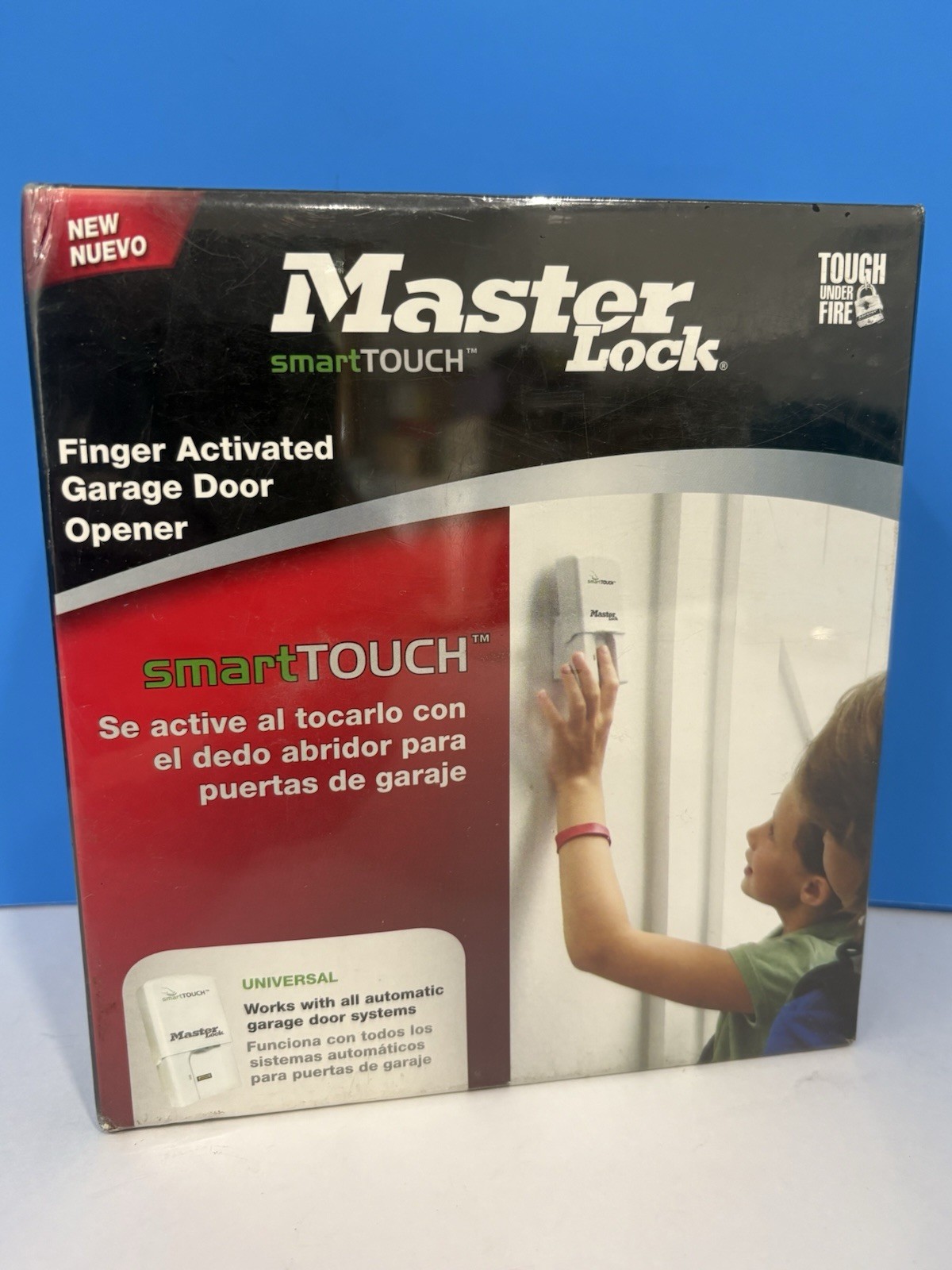 SEALED Master Lock smartTOUCH Fingerprint Activated Garage Opener Indoor/Outdoor