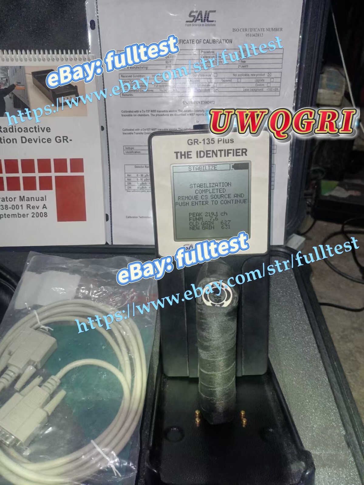 1PCS EXPLORANIUM GR-135 Plus THE IDENTIFIER by DHL or Fedex 90days Warranty