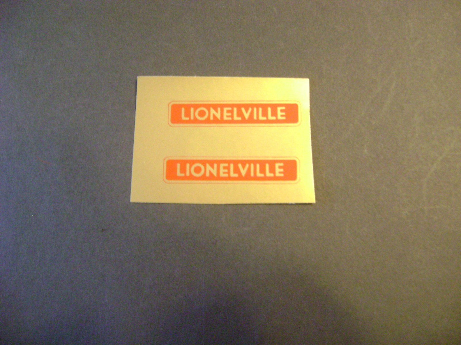Lionel 132-31 Lionelville  Roof Labels (pkg. of 2)