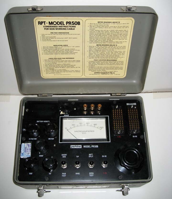 Perkins ® Model PR50B Rapid Pair Tester - 1973 Calibrated 1994 - Well Used