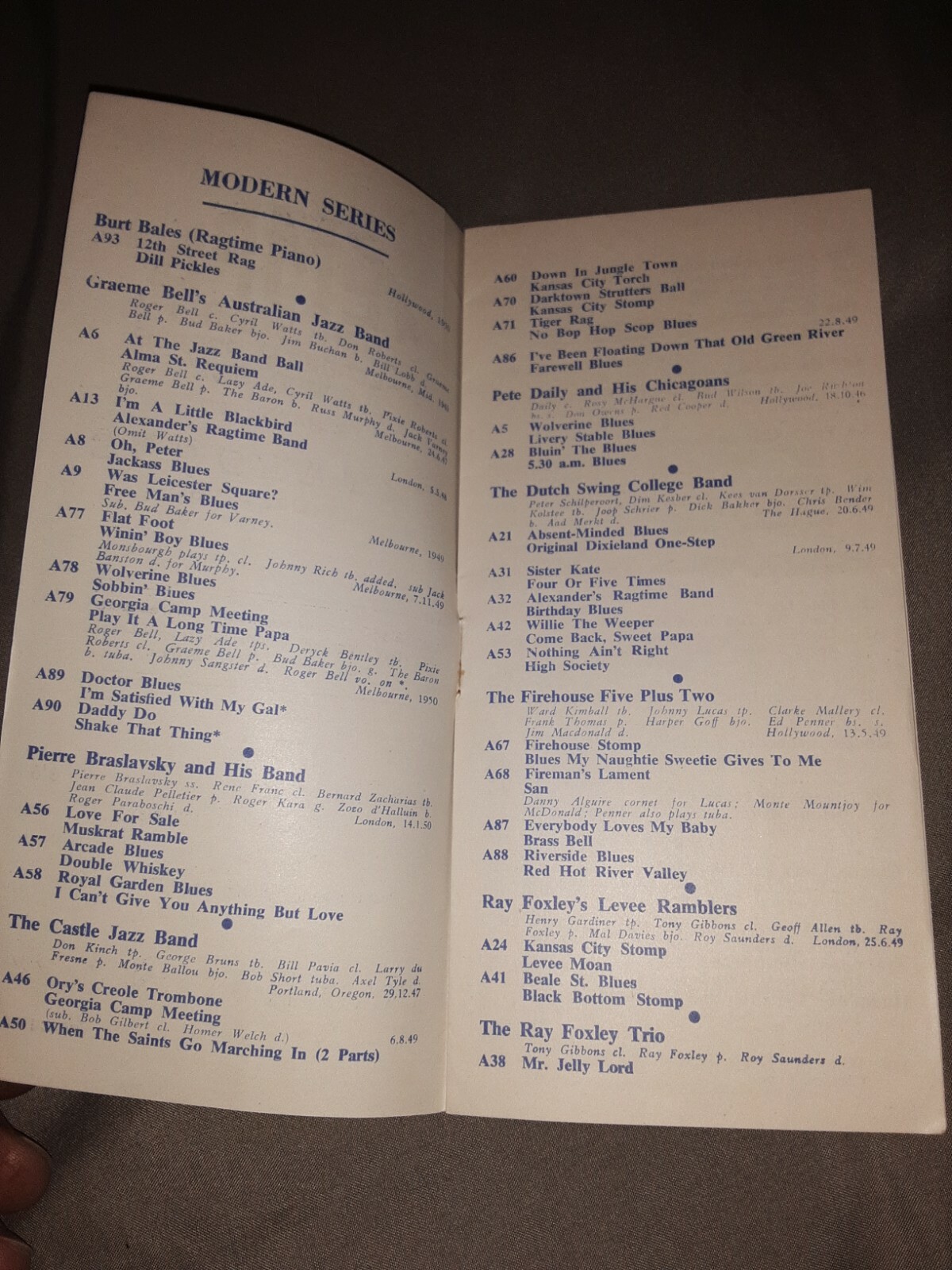 TEMPO Record Society Catalog 1951