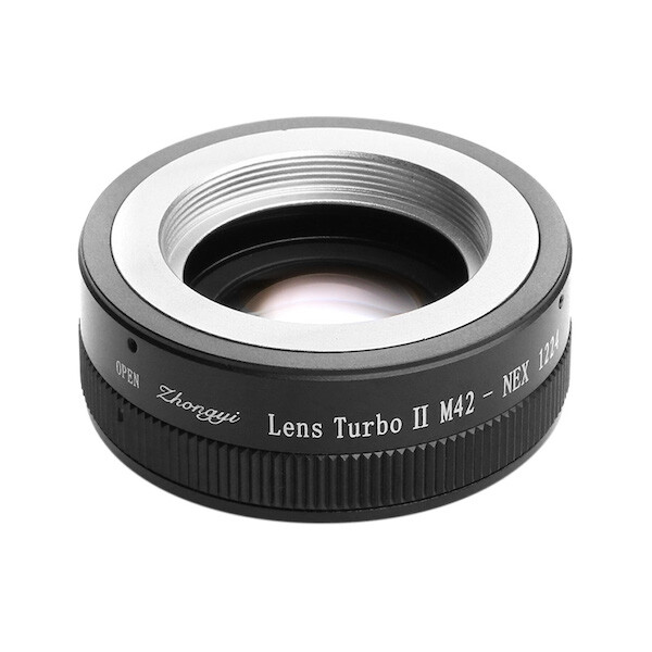 ZhongYi Mitakon Lens Turbo II focal reducer adapter - M42 lens to Sony E camera