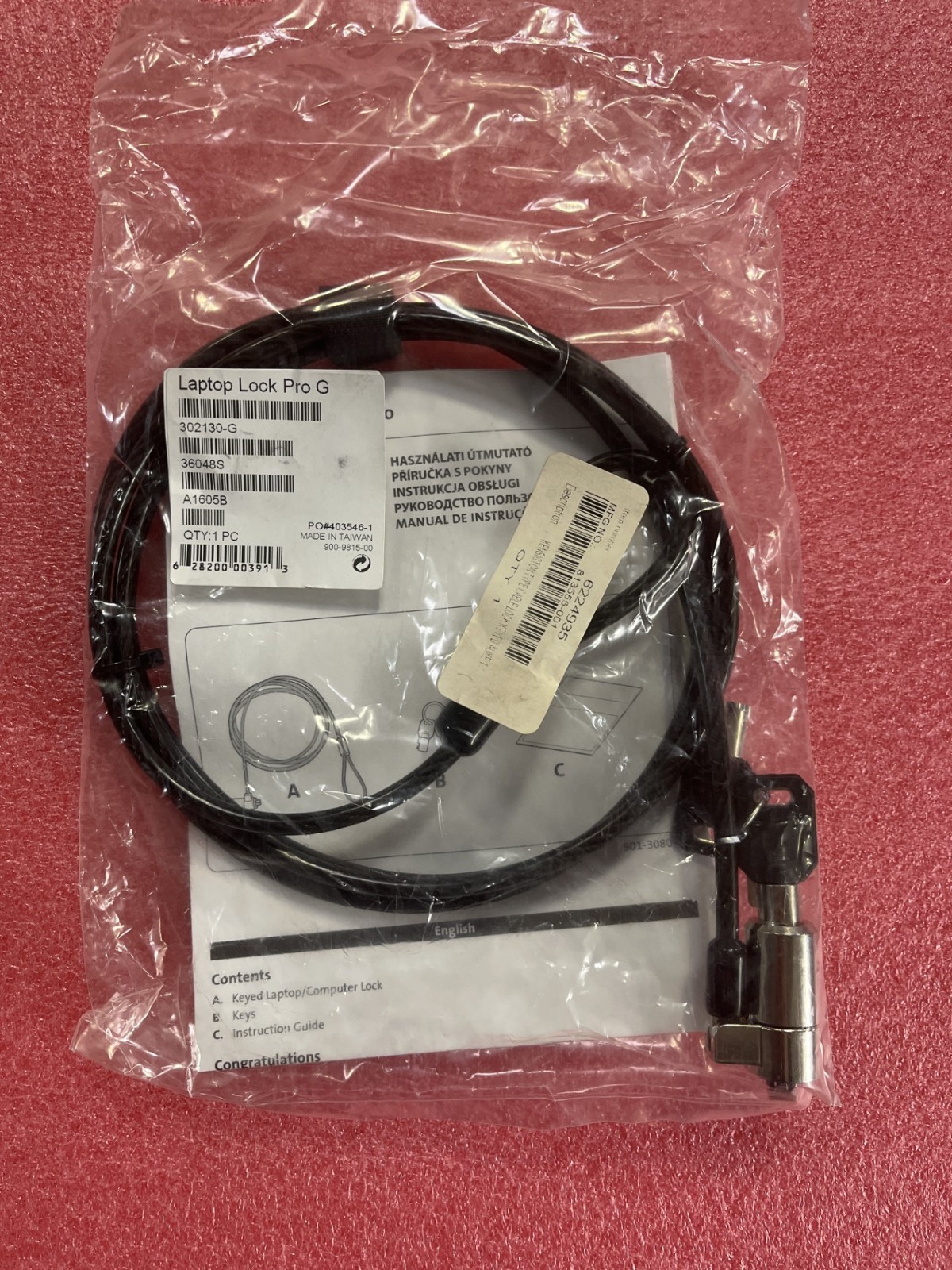K67891US Kensington Laptop Computer Lock Pro-LOT OF 2